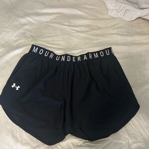 Under Armour Black Athletic Shorts Lightweight Performance